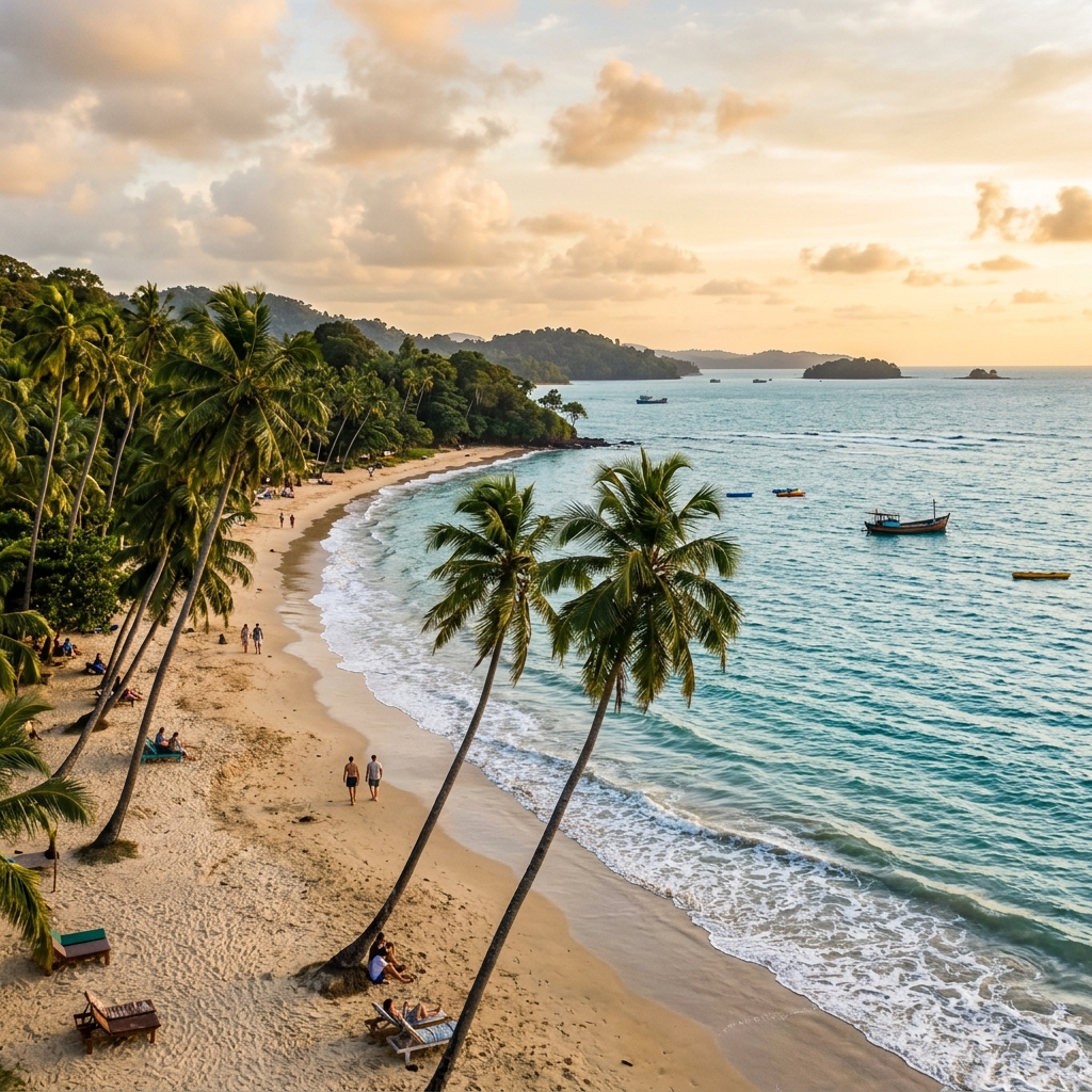 Corbyn's Cove Beach in Port Blair, Andaman