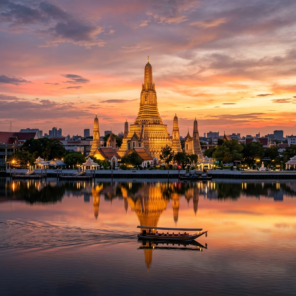 Arrival in Bangkok | Temples & River Cruise