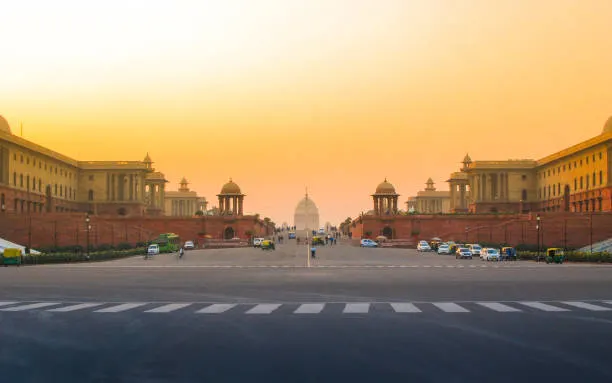 Rajpath and Secretariat Building New Delhi