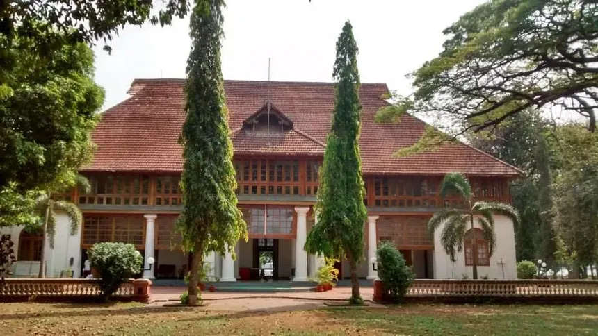 Historic Dutch Palace and gardens in Cochin Kerala