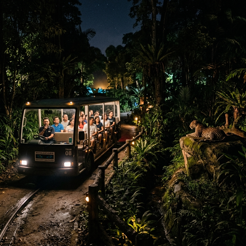 Arrival in Singapore & Magical Night Safari